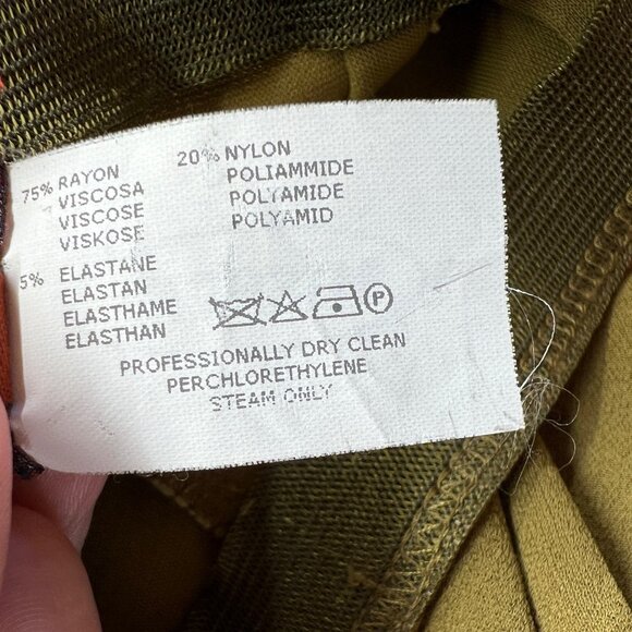 Missoni Wide-Leg Pants Pull-On Yellow Size 44 IT Size 8 - Picture 10 of 12